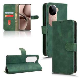 For vivo V40e 5G India / iQOO Z9s 5G Skin Feel Magnetic Flip Leather Phone Case(Green)