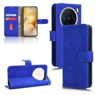 For vivo X200 Pro mini 5G Skin Feel Magnetic Flip Leather Phone Case(Blue)