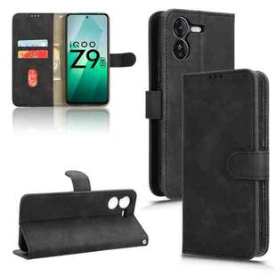 For vivo iQOO Z9 5G Global Skin Feel Magnetic Flip Leather Phone Case(Black)