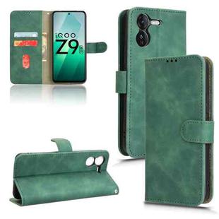 For vivo iQOO Z9 5G Global Skin Feel Magnetic Flip Leather Phone Case(Green)