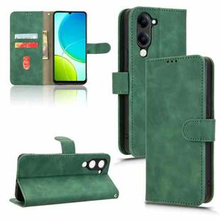 For vivo Y04 4G Skin Feel Magnetic Flip Leather Phone Case(Green)