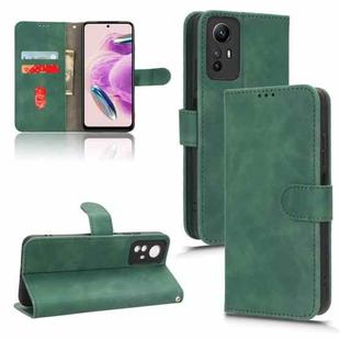 For Xiaomi Redmi Note 12S 4G Skin Feel Magnetic Flip Leather Phone Case(Green)