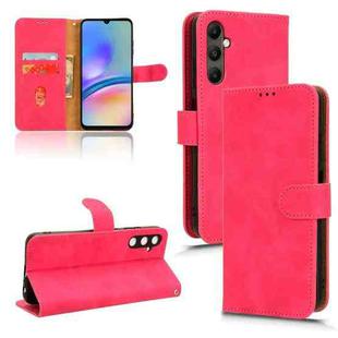 For Samsung Galaxy A05s 4G Skin Feel Magnetic Flip Leather Phone Case(Rose Red)