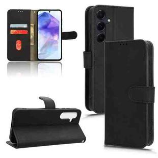 For Samsung Galaxy A35 5G Skin Feel Magnetic Flip Leather Phone Case(Black)