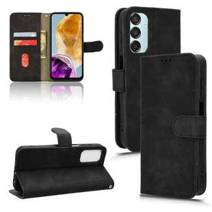 For Samsung Galaxy M15 5G Skin Feel Magnetic Flip Leather Phone Case(Black)