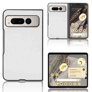 For Google Pixel Fold PU Leather PC Phone Case(White)