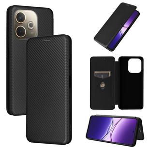 For OPPO A5 Pro 5G Global Carbon Fiber Texture Flip Leather Phone Case(Black)