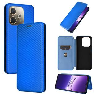 For OPPO A5 Pro 5G Global Carbon Fiber Texture Flip Leather Phone Case(Blue)