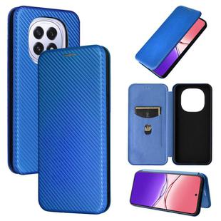 For OPPO F29 5G Carbon Fiber Texture Flip Leather Phone Case(Blue)