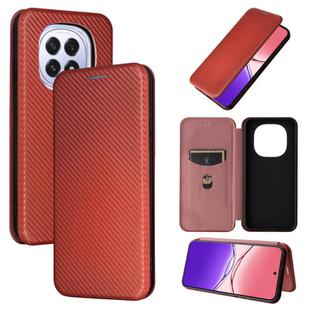 For OPPO F29 5G Carbon Fiber Texture Flip Leather Phone Case(Brown)
