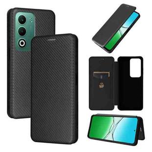 For OPPO A5 5G / 4G Global Carbon Fiber Texture Flip Leather Phone Case(Black)