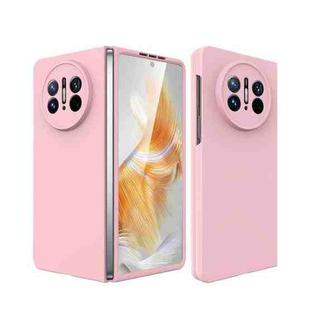 For Huawei Mate X3 Oil-sprayed Integrated Phone Case(Pink)