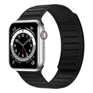 Magnetic Silicone Watch Band For Apple Watch Ultra 49mm(Black)
