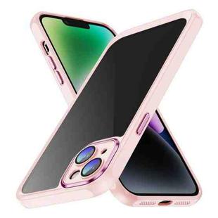 For iPhone 14 Plus PC + TPU Phone Case with Lens Film(Apricot)
