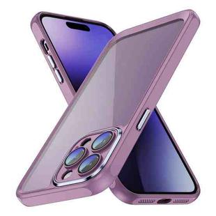 For iPhone 13 Pro PC + TPU Phone Case with Lens Film(Light Purple)