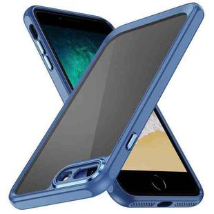 For iPhone 8 Plus / 7 Plus PC + TPU Phone Case with Lens Film(Blue)