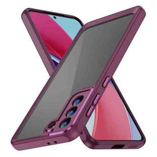 For Samsung Galaxy S23 Ultra 5G PC + TPU Phone Case with Lens Film(Rose Red)