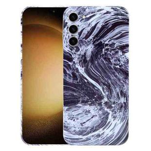 For Samsung Galaxy S23+ 5G Marble Pattern Phone Case(Black White)