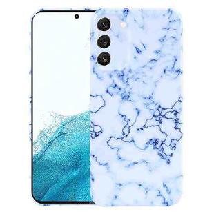 For Samsung Galaxy S22 5G Marble Pattern Phone Case(Blue White)