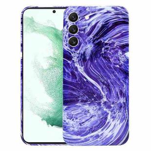 For Samsung Galaxy S22+ 5G Marble Pattern Phone Case(Purple White)