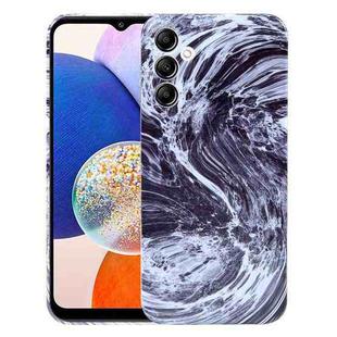 For Samsung Galaxy A14 Marble Pattern Phone Case(Black White)