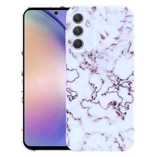 For Samsung Galaxy A54 Marble Pattern Phone Case(Red White)