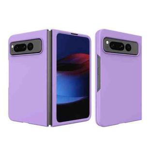 For Google Pixel Fold Oil-sprayed Integrated Phone Case(Purple)