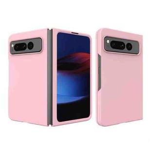 For Google Pixel Fold Oil-sprayed Integrated Phone Case(Pink)