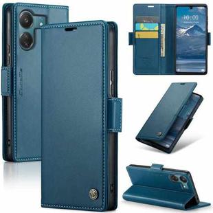 For Xiaomi Redmi 13C 4G / 13C 5G CaseMe 023 Butterfly Buckle Litchi Texture RFID Anti-theft Leather Phone Case(Blue)