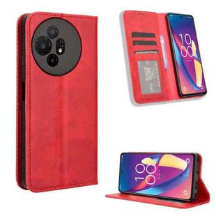 For TCL 50 XL 5G Magnetic Buckle Retro Texture Leather Phone Case(Red)