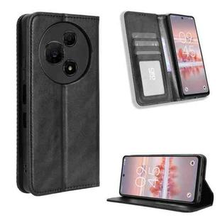For TCL 60 NxtPaper Magnetic Buckle Retro Texture Leather Phone Case(Black)