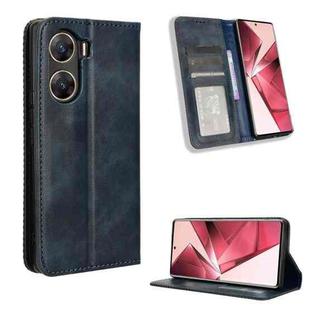 For vivo V29e 5G Magnetic Buckle Retro Texture Leather Phone Case(Blue)