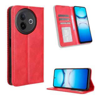 For vivo Y39 5G / Y300i Magnetic Buckle Retro Texture Leather Phone Case(Red)