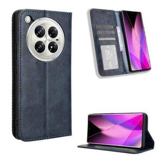 For Infinix Zero 40 5G Magnetic Buckle Retro Texture Leather Phone Case(Blue)