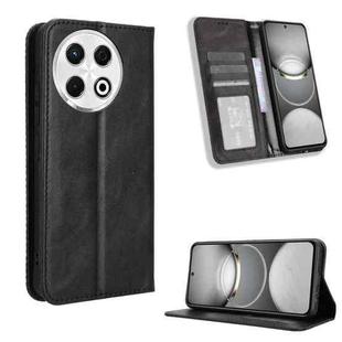 For Tecno Spark 30 Pro 4G Magnetic Buckle Retro Texture Leather Phone Case(Black)