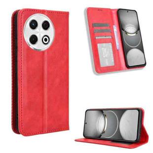 For Tecno Spark 30 Pro 4G Magnetic Buckle Retro Texture Leather Phone Case(Red)