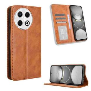 For Tecno Spark 30 Pro 4G Magnetic Buckle Retro Texture Leather Phone Case(Brown)