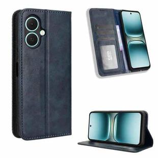For Tecno Pova 7 4G Magnetic Buckle Retro Texture Leather Phone Case(Blue)