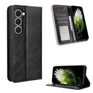 For Tecno Spark 40 Pro 4G Magnetic Buckle Retro Texture Leather Phone Case(Black)