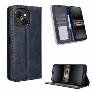 For Tecno Spark 40C Magnetic Buckle Retro Texture Leather Phone Case(Blue)