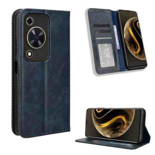 For Huawei nova Y72 4G / Enjoy 70 4G Magnetic Buckle Retro Texture Leather Phone Case(Blue)