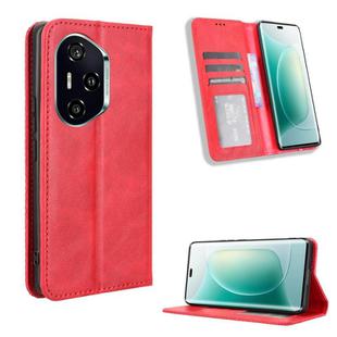 For Honor 300 Pro 5G / 300 Ultra 5G Magnetic Buckle Retro Texture Leather Phone Case(Red)
