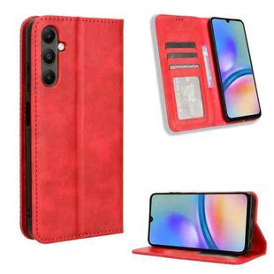 For Samsung Galaxy M14 4G / A05s 4G Magnetic Buckle Retro Texture Leather Phone Case(Red)