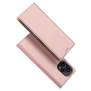 For Xiaomi Poco F5 / Redmi Note 12 Turbo DUX DUCIS Skin Pro Series Flip Leather Phone Case(Rose Gold)