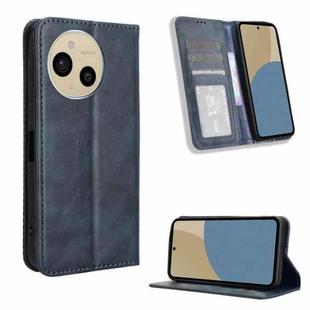 For Sharp Aquos Sense9 Magnetic Buckle Retro Texture Leather Phone Case(Blue)