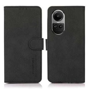 For OPPO Reno10 / Reno10 Pro Global KHAZNEH Matte Texture Leather Phone Case(Black)