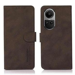 For OPPO Reno10 / Reno10 Pro Global KHAZNEH Matte Texture Leather Phone Case(Brown)