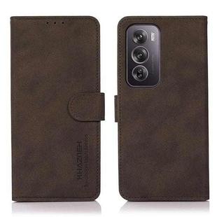 For OPPO Reno12 Pro 5G Global KHAZNEH Matte Texture Leather Phone Case(Brown)