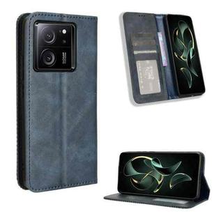 For Xiaomi Redmi K60 Ultra Magnetic Buckle Retro Texture Leather Phone Case(Blue)