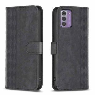 For Nokia G42/G310 Plaid Embossed Leather Phone Case(Black)